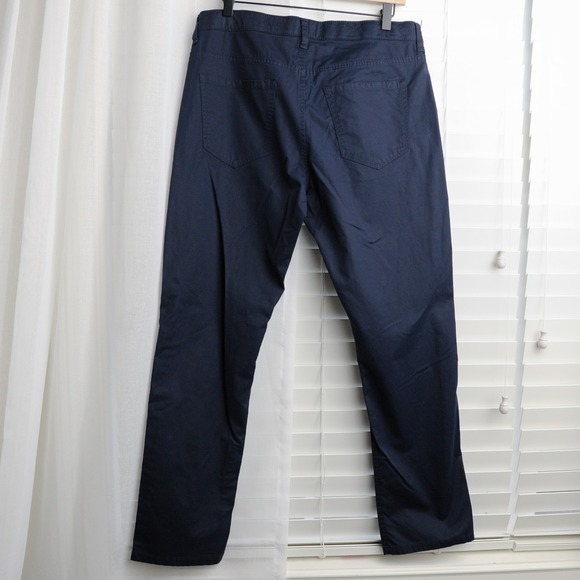 Weatherproof Chino Pants Mens 34x30 Navy Blue Zipper Pocket - Picture 5 of 9